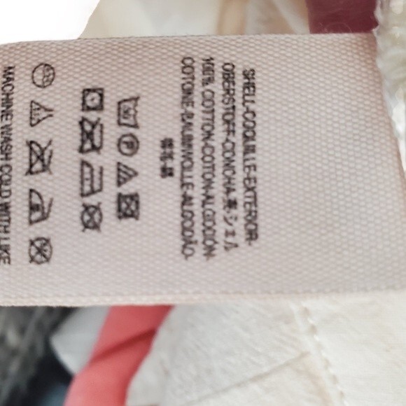 Free People Double Buckle Trouser Pants Ivory Cream Cotton Old Money Size 10 - Picture 8 of 10